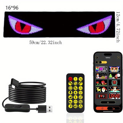 Devil's Eye Car LED Matrix Pixel Panel Programmable