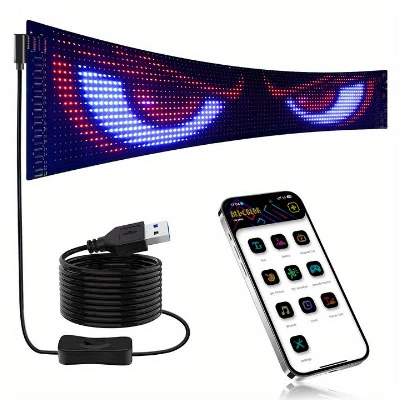 Devil's Eye Car LED Matrix Pixel Panel Programmable