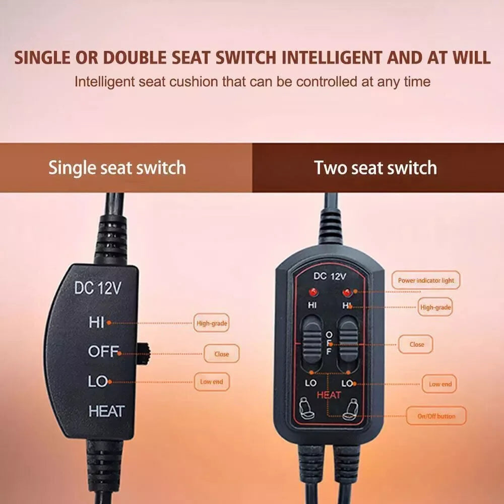 Winter Car Heated Seat Universal 12V