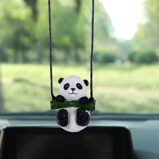 Cute Panda Rearview Mirror