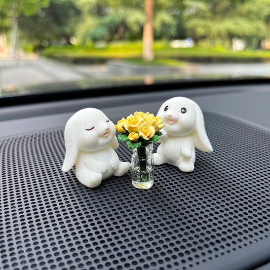 Funny Rabbit Car Decoration