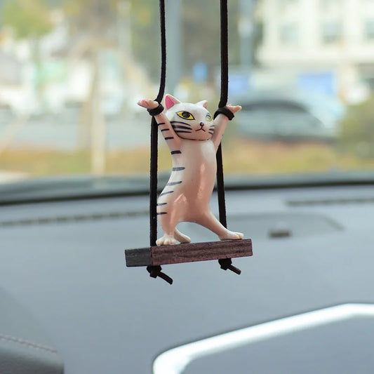 Cute Cat Rearview Mirror Decoration