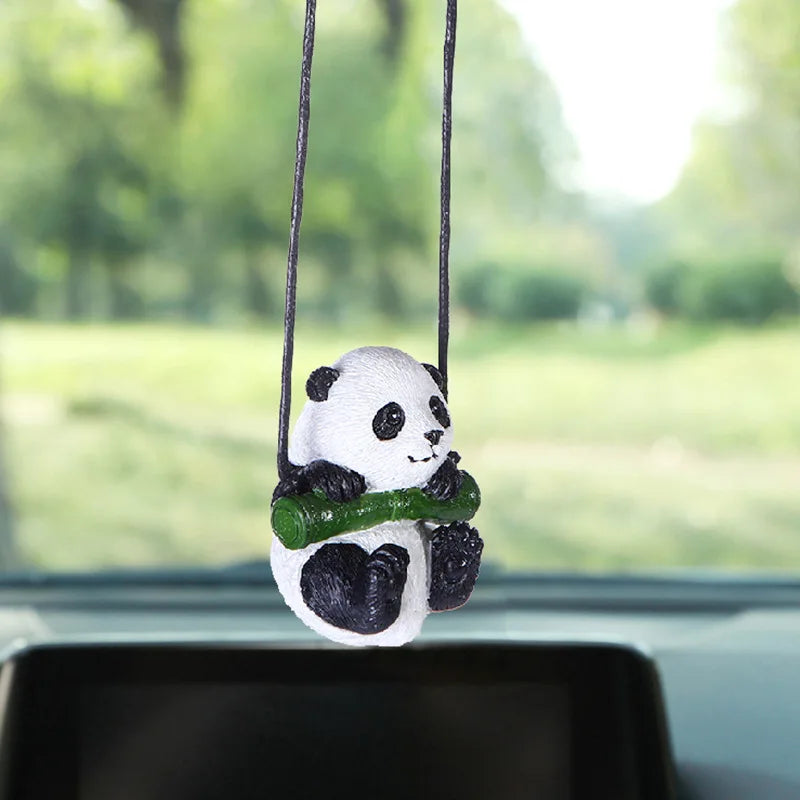 Cute Panda Rearview Mirror