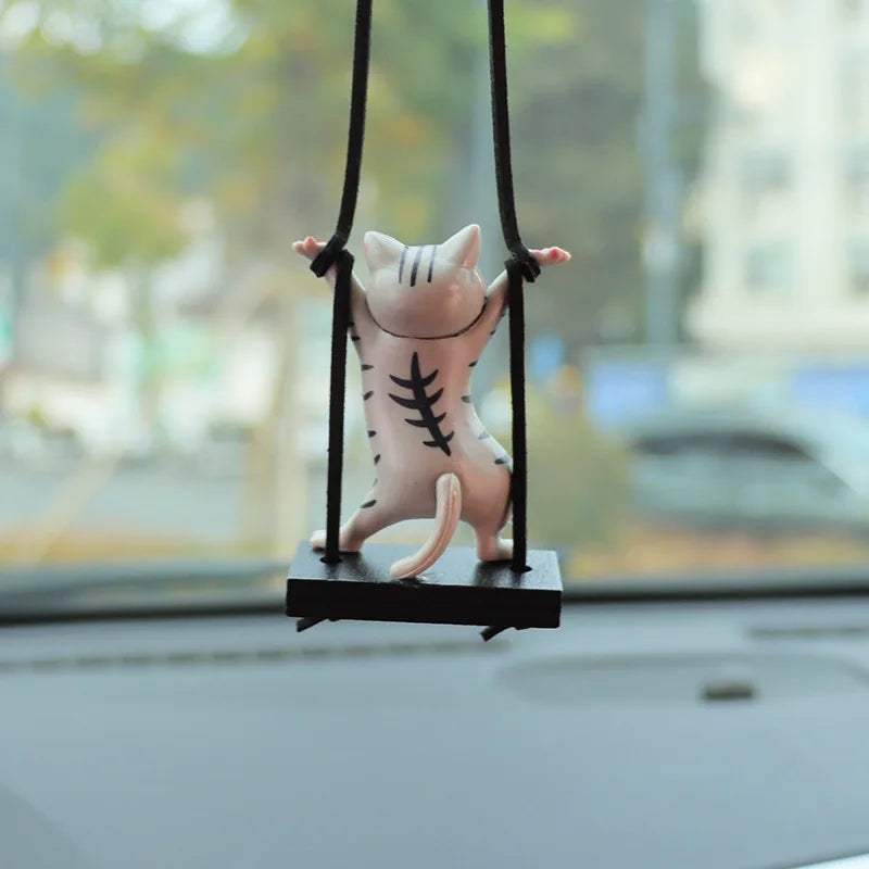 Cute Cat Rearview Mirror Decoration