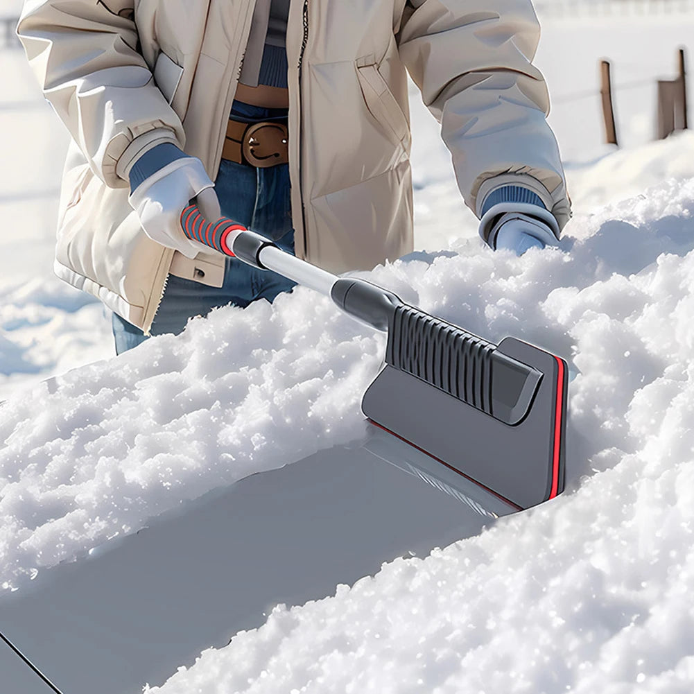 3-in-1 Extendable Snow Brush & Ice Scraper with Telescopic Shovel