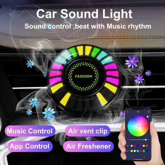 RGB LED Rhythm Light & Air Freshener