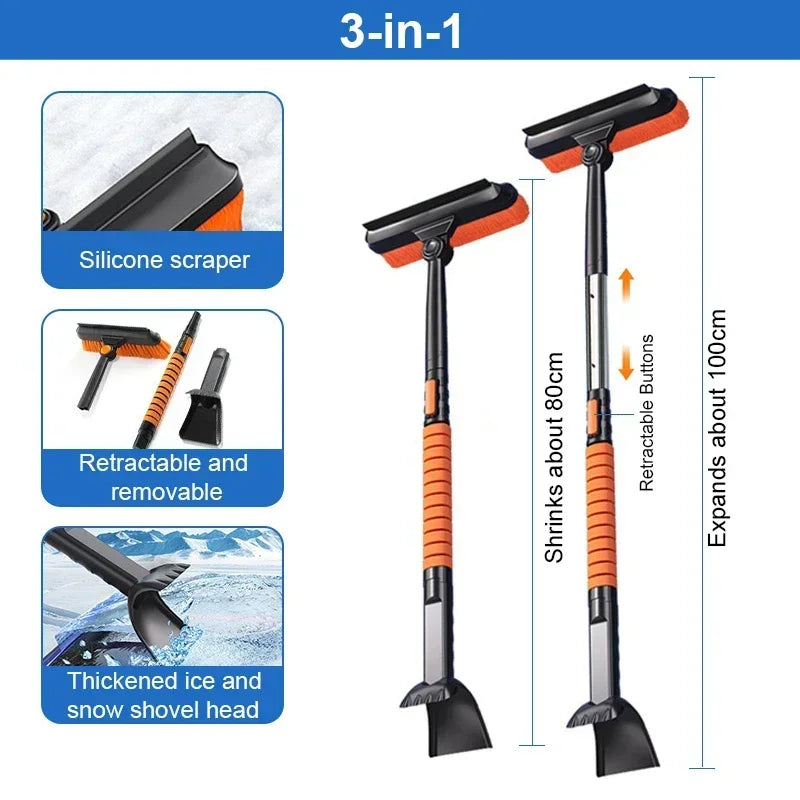 5 in 1 Detachable Ice Scraper Snow Brush