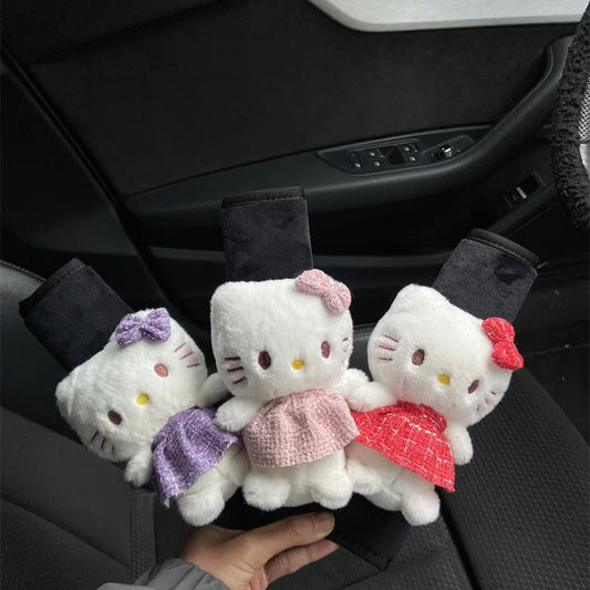 Car Seat Belt Decoration Shoulder Protection Cover Hello Kitty