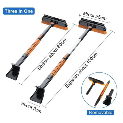 5 in 1 Detachable Ice Scraper Snow Brush