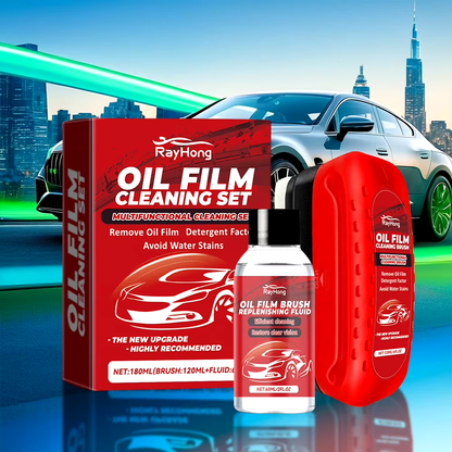 Car Windshield Brush Set – Oil Film Cleaning Kit